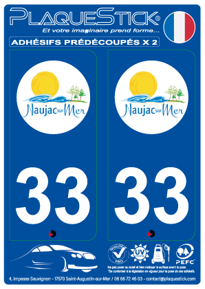 33 -Naujac-sur-Mer PlaqueStick
