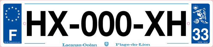 33 -Plaque immatriculation 