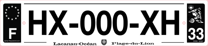 33 -Plaque immatriculation 