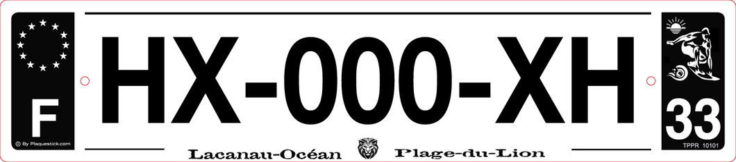33 -Plaque immatriculation 
