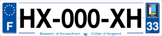 33 -Plaque immatriculation 