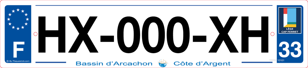 33 -Plaque immatriculation 