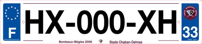 33 -Plaque immatriculation 