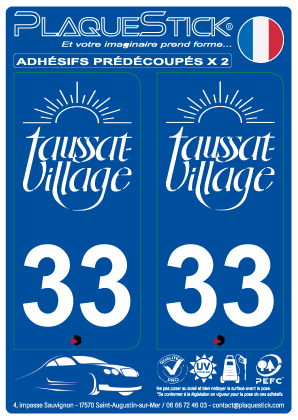 33 -Taussat-Village PlaqueStick