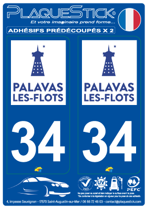 34 -Palavas-les-Flots PlaqueStick