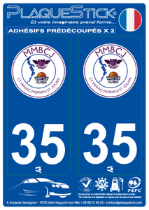 35 -Basket Club Jouannais PlaqueStick