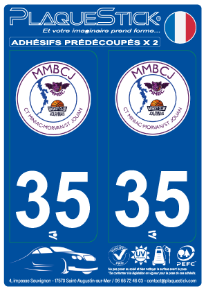 35 -Basket Club Jouannais PlaqueStick