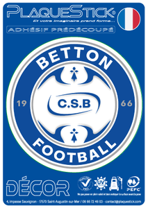 35 -Betton "CS Football" Decor