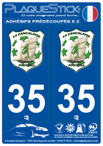 35 -Cancale "La Cancalaise Foot" PlaqueStick