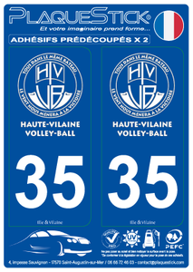 35 -Haute-Vilaine "Volley-Ball" PlaqueStick