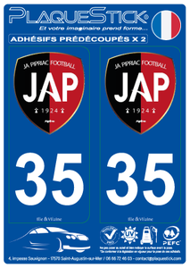 35 -Pipriac "JA" Football PlaqueStick