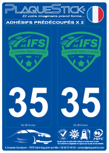 35 -Les Iffs "AS" PlaqueStick