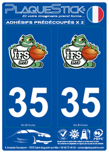 35 -Les Iffs "Basket" PlaqueStick