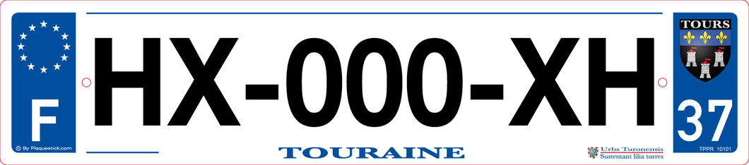 37 -Plaque immatriculation 