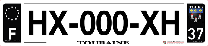 37 -Plaque immatriculation 