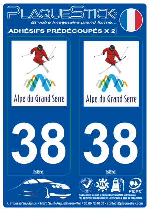 38 -Alpe du Grand Serre PlaqueStick