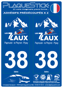 38 -Les 7 Laux PlaqueStick