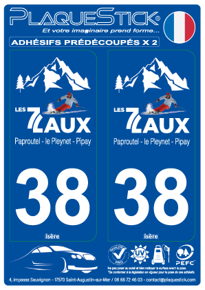 38 -Les 7 Laux PlaqueStick