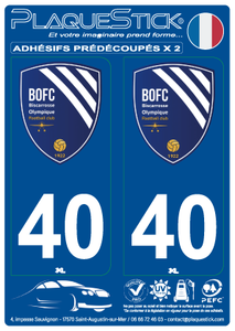 40 -Biscarrosse "Olympique FC" PlaqueStick
