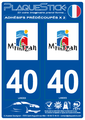 40 -Mimizan PlaqueStick