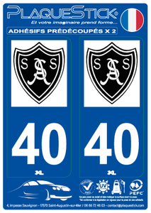 40 -Saint-Sever "Football" PlaqueStick