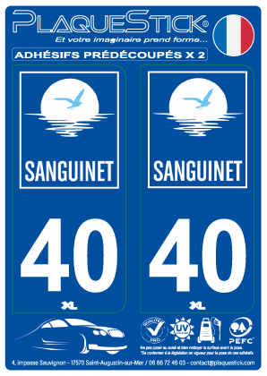40 -Sanguinet PlaqueStick