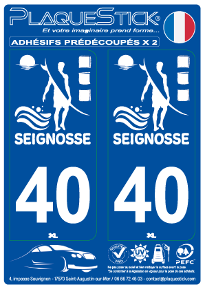 40 -Seignosse PlaqueStick