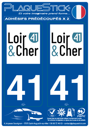 41 -Loir-&-Cher PlaqueStick