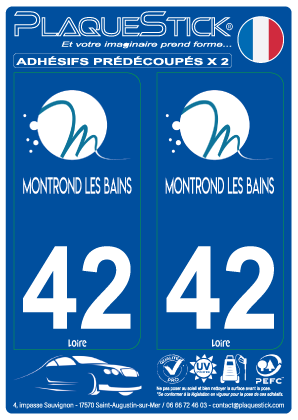 42 -Montrond-les-Bains PlaqueStick