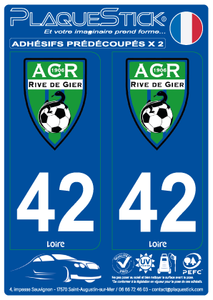 42 -Rive-de-Gier "ACR" PlaqueStick