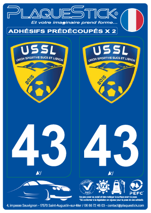 43 -Union Sportive Sucs-et-Lignon PlaqueStick