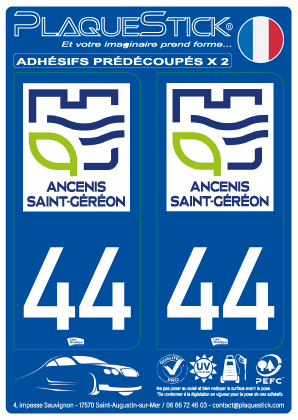 44 -Ancenis-Saint-Géréon PlaqueStick