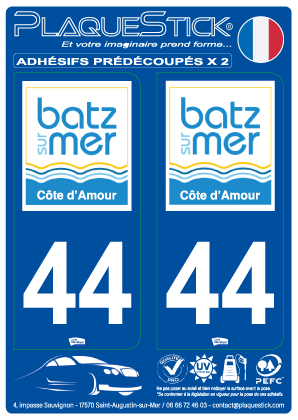 44 -Batz-sur-Mer PlaqueStick