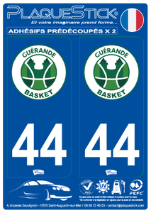 44 -Guérande "Basket" PlaqueStick