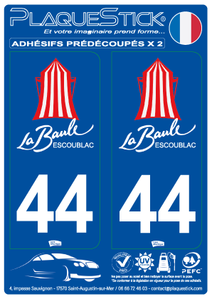 44 -La Baule-Escoublac PlaqueStick