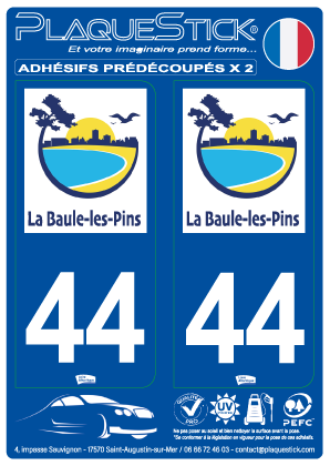44 -La Baule-les-Pins PlaqueStick