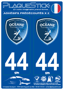 44 -Océane "Football Club" PlaqueStick