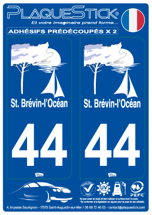 44 -Saint-Brévin l'Océan PlaqueStick