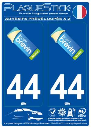 44 -Saint-Brévin-les-Pins PlaqueStick