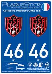 46 -Figeac "GS" Figeacois PlaqueStick