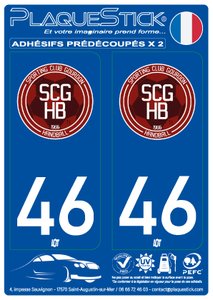 46 -Gourdon "Sporting Club" Handball PlaqueStick