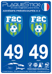 49 -Chalonnes-Chaudefonds "Football" PlaqueStick