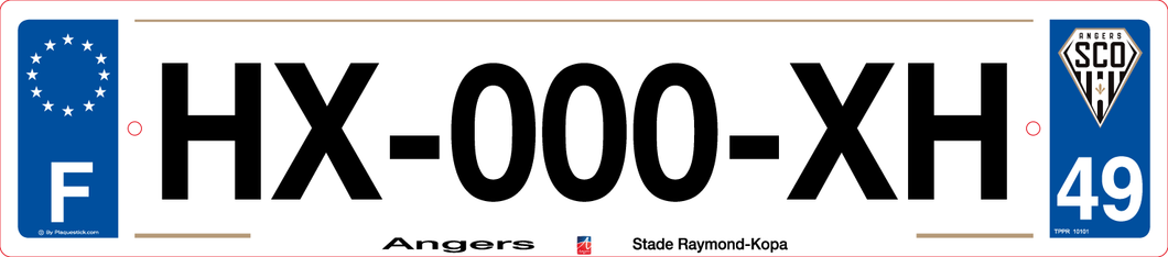 49 -Plaque immatriculation Angers 