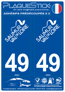 49 -Saumur PlaqueStick