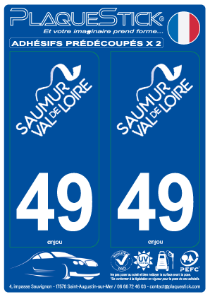49 -Saumur PlaqueStick