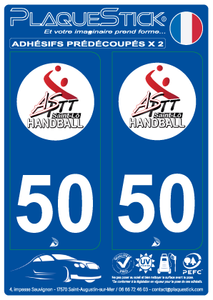50 -Saint-Lô "ASPTT Handball" PlaqueStick