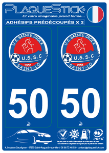 50 -Saint-Lô "US Sainte-Croix" PlaqueStick