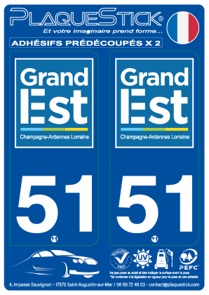 51 -Grand-Est PlaqueStick