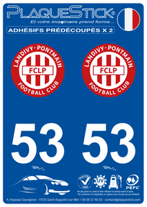 53 -Landivy-Pontmain "Football Club" PlaqueStick