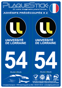 54 -Université de Lorraine PlaqueStick